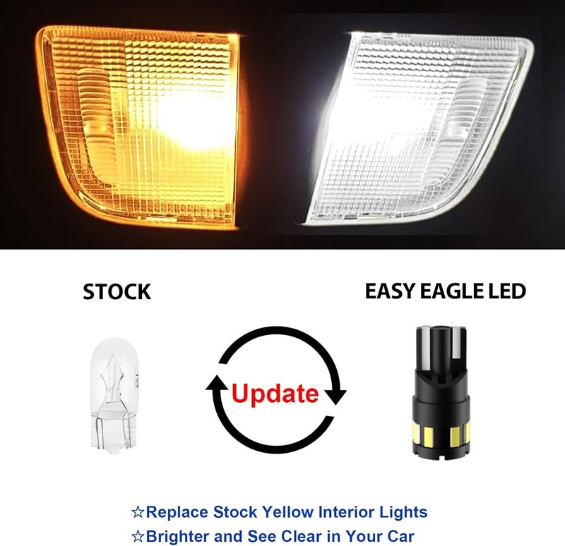 EASY EAGLE LED Interior Car Lights for Ford-F150-2004-2008: 13 Piece Kit White LED Light Bulbs - Super Bright 6000K + Install Tool - Image 2